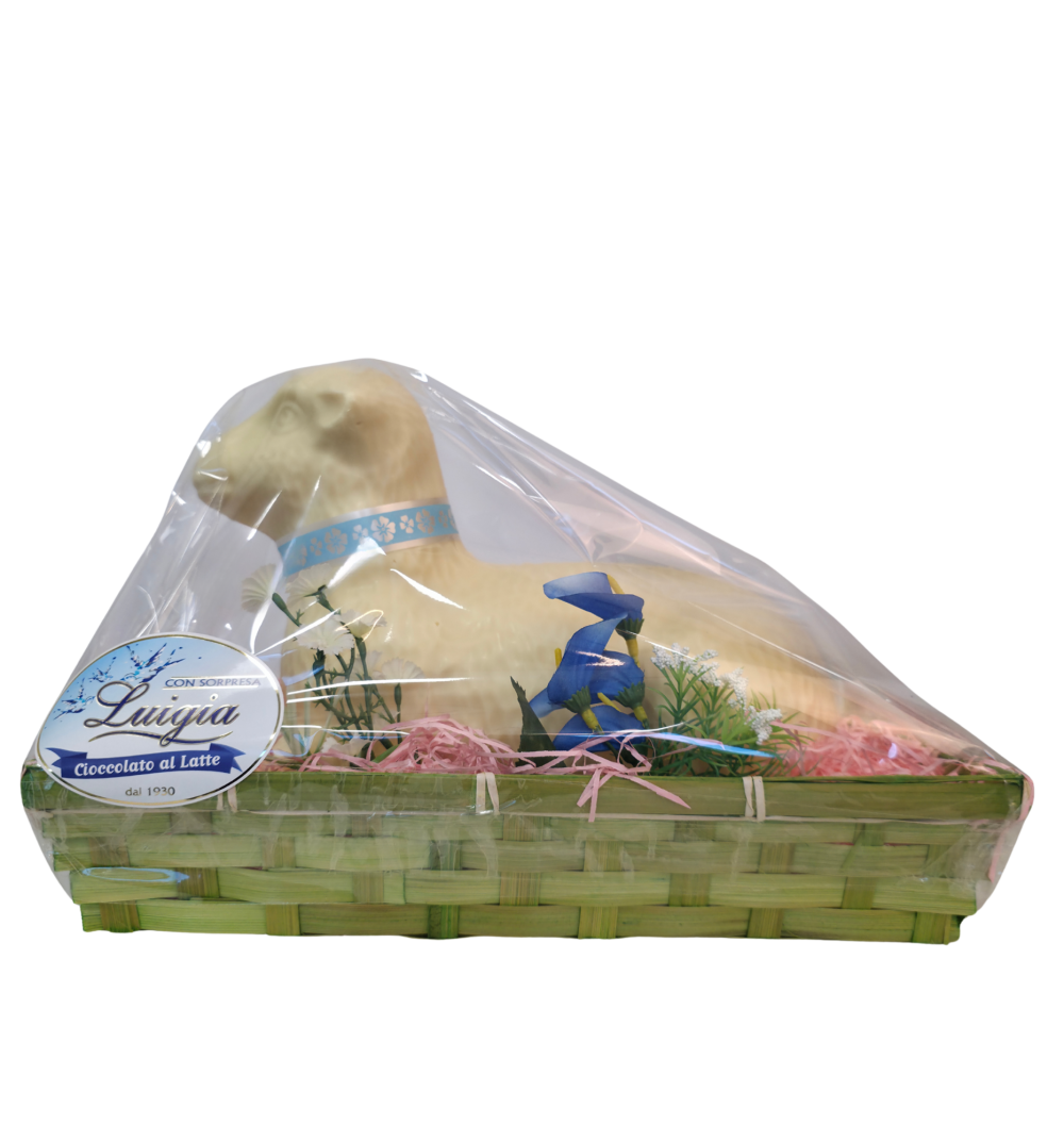 CL1039 Agnellolammetje witte chocolade 800g Amoro