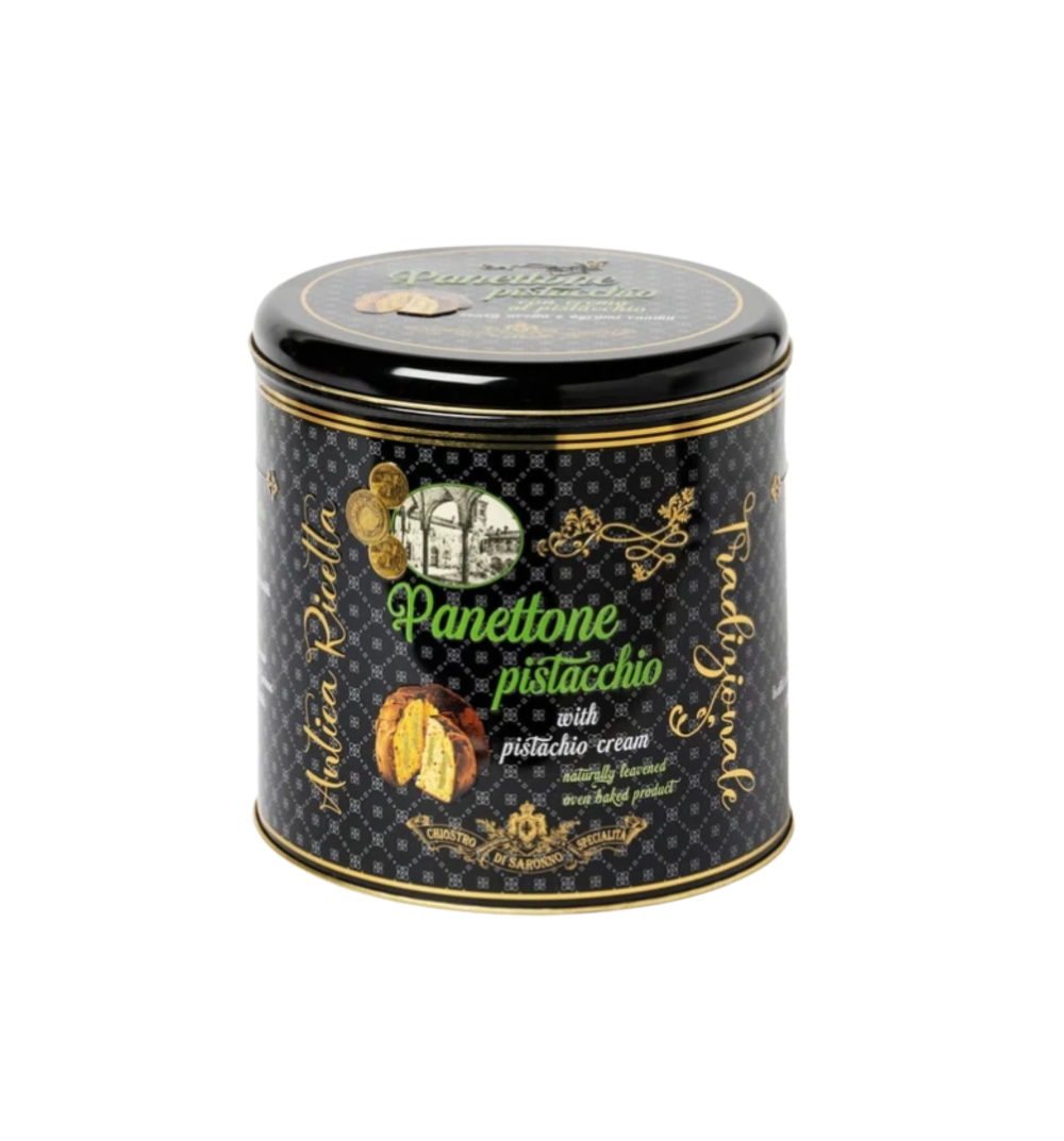 CH2100 - Panettone Pistacchio luxury edition blik 750g Chiostro