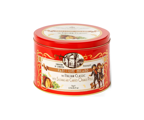 CH2062 - Panettone Classico blik rood "promenade" 1kg