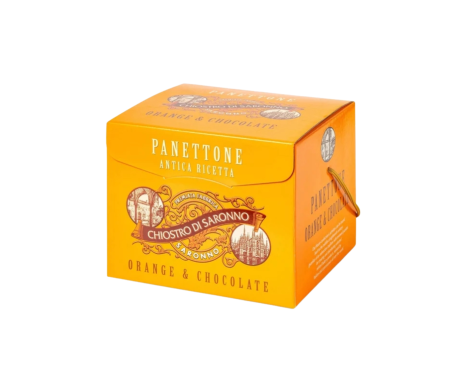 chiostro PANETTONE ARANCIA & CIOCCOLATO (ORANGE & CHOCOLATE) gift box  ELEGANCE 750g